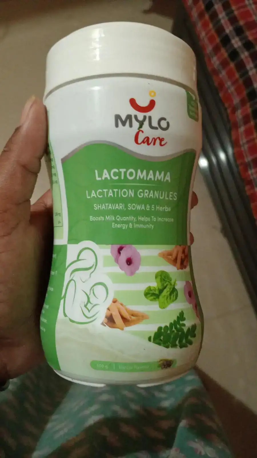Mylo LactoMama ™ | With Shatavari, Sowa & 5 herbs | Natural Supplement for Boosting Breast Milk | 100% Natural Ingredients | 300g | Pack of 2 | Elaichi