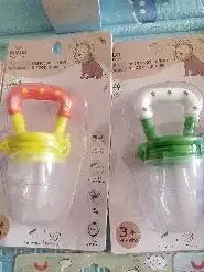 Feels Natural Ultra Soft Fruit & Food Nibbler- Pink | Convenient to Introduce Fruits & Veggies to Baby | Ultra-soft Silicone Mesh for Easy Chewing | Easy One Snap Filling | Helps Relieve Teething Discomfort