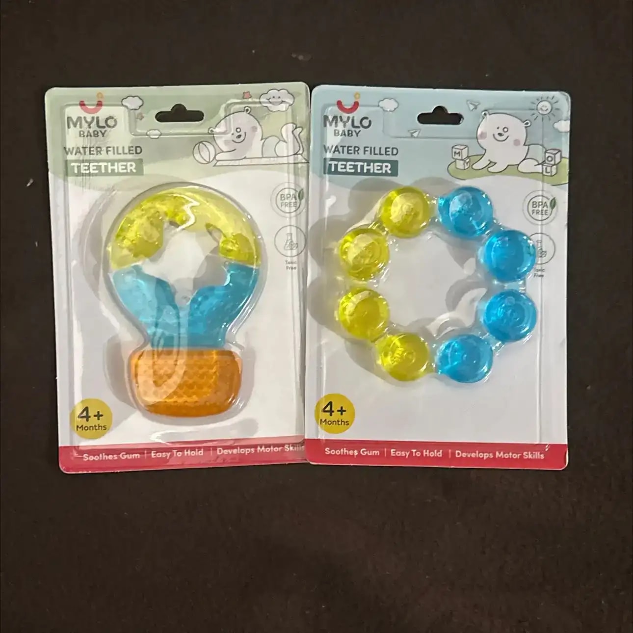Teether for Kids | Relieves Sore Teething Gums | BPA Free, Food Grade & Non Toxic | ISI Marked | Easy to Hold | Pack of 3 - 1 Ring + 2 Hot Air Balloon