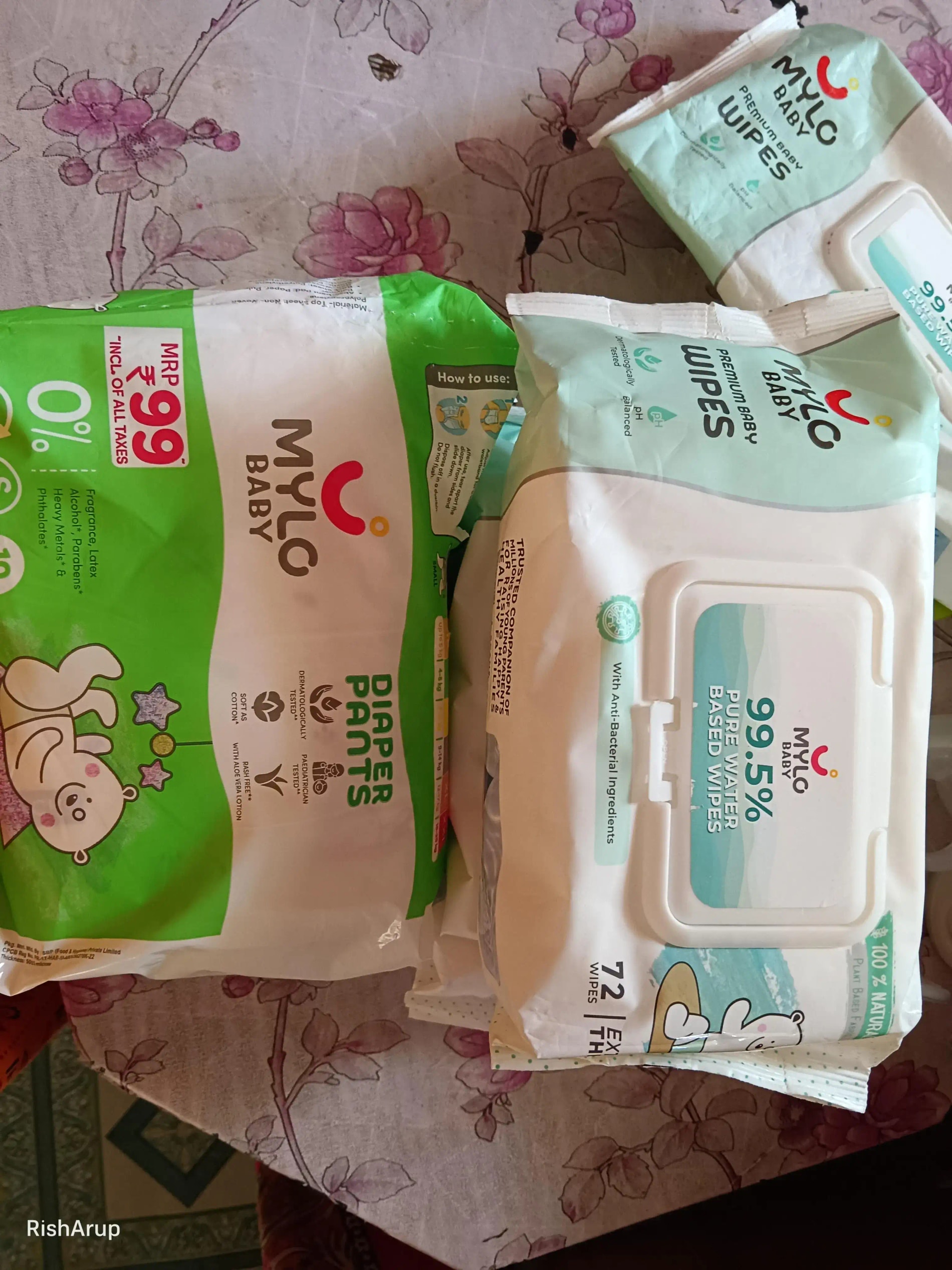 Baby Diaper Pants Small (S) Size 4-8 kgs (42 count) Leak Proof | Lightweight | Rash Free | 12 Hours Protection | ADL Technology (Pack of 1)
