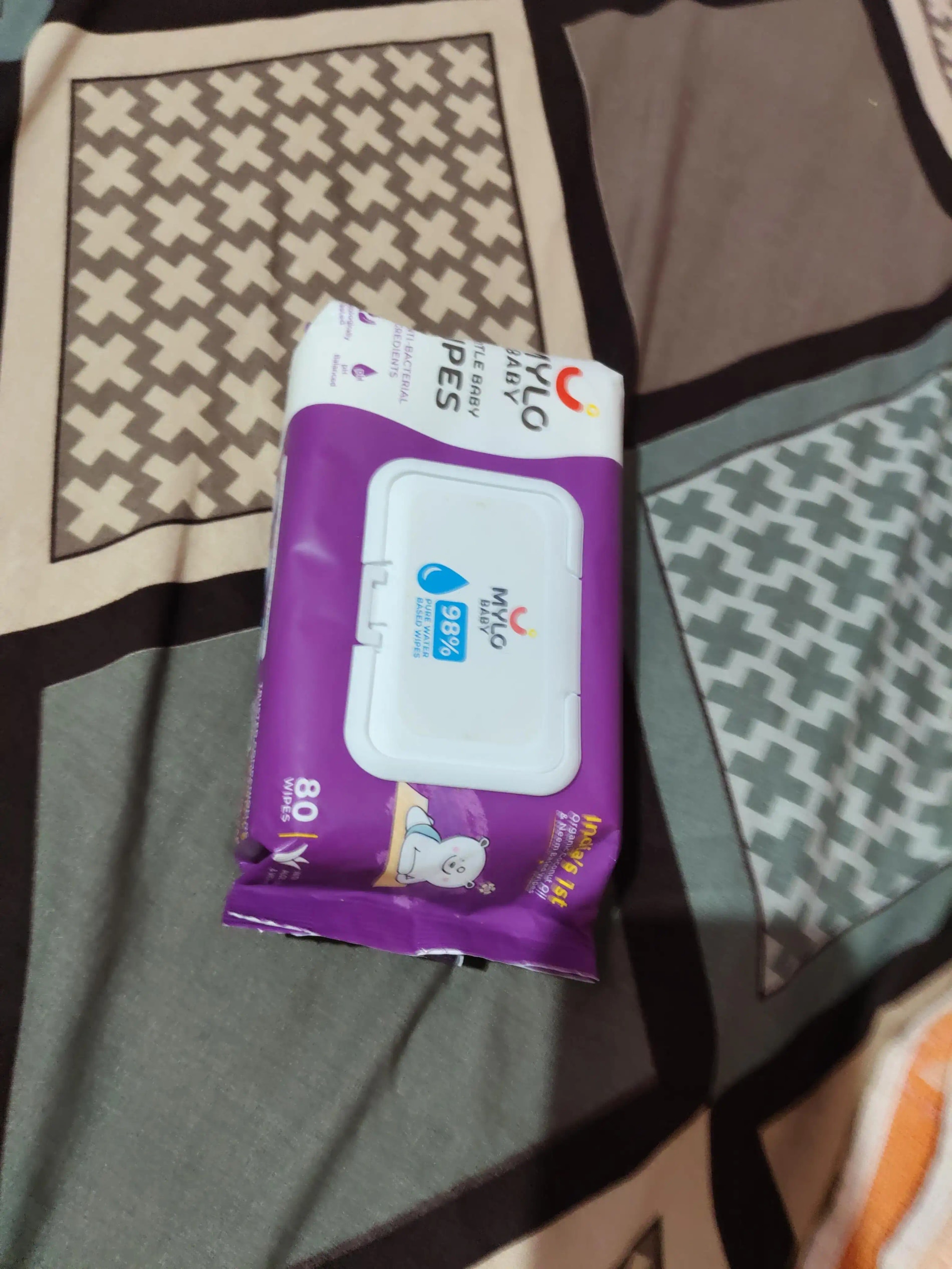 Gentle Baby Wipes with Organic Coconut Oil & Neem With Lid (single pack)
