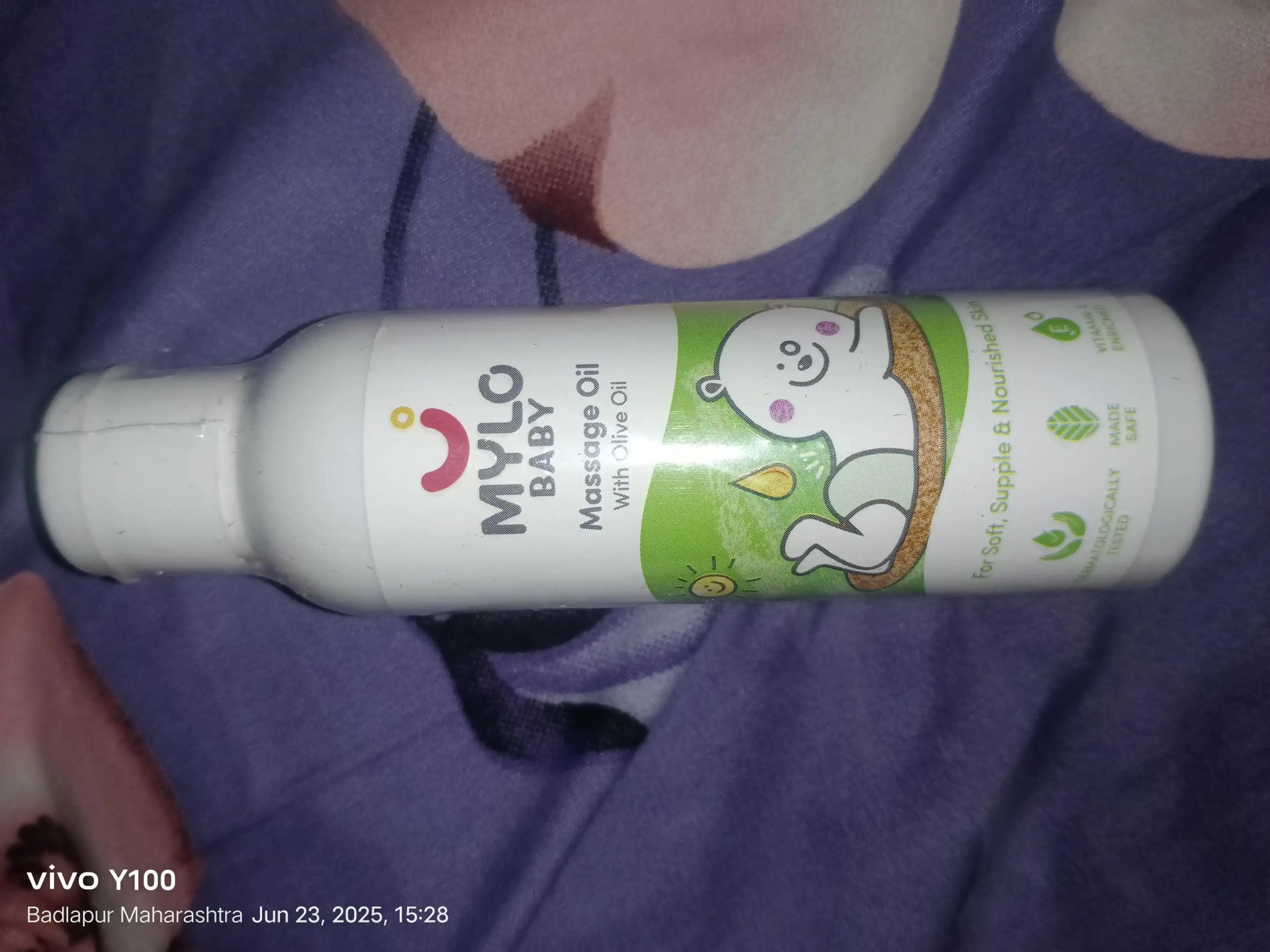Baby Massage Oil 200ml | Improves Complexion & Skin Tone | Moisturizes & Nourishes Skin | Aids in Sun Protection | Made Safe Certified - Pack of 2