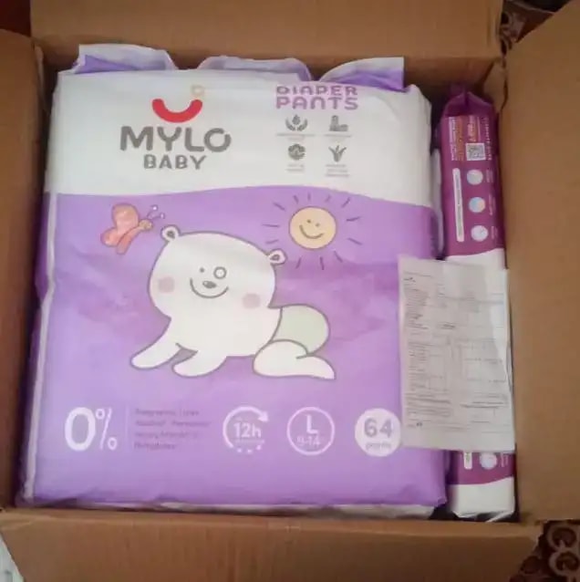 Super Saver Combo - Baby Diaper Pants Medium (M) 7-8 kgs - (76 count) Leak Proof + Extra Virgin Coconut Oil (200ml)