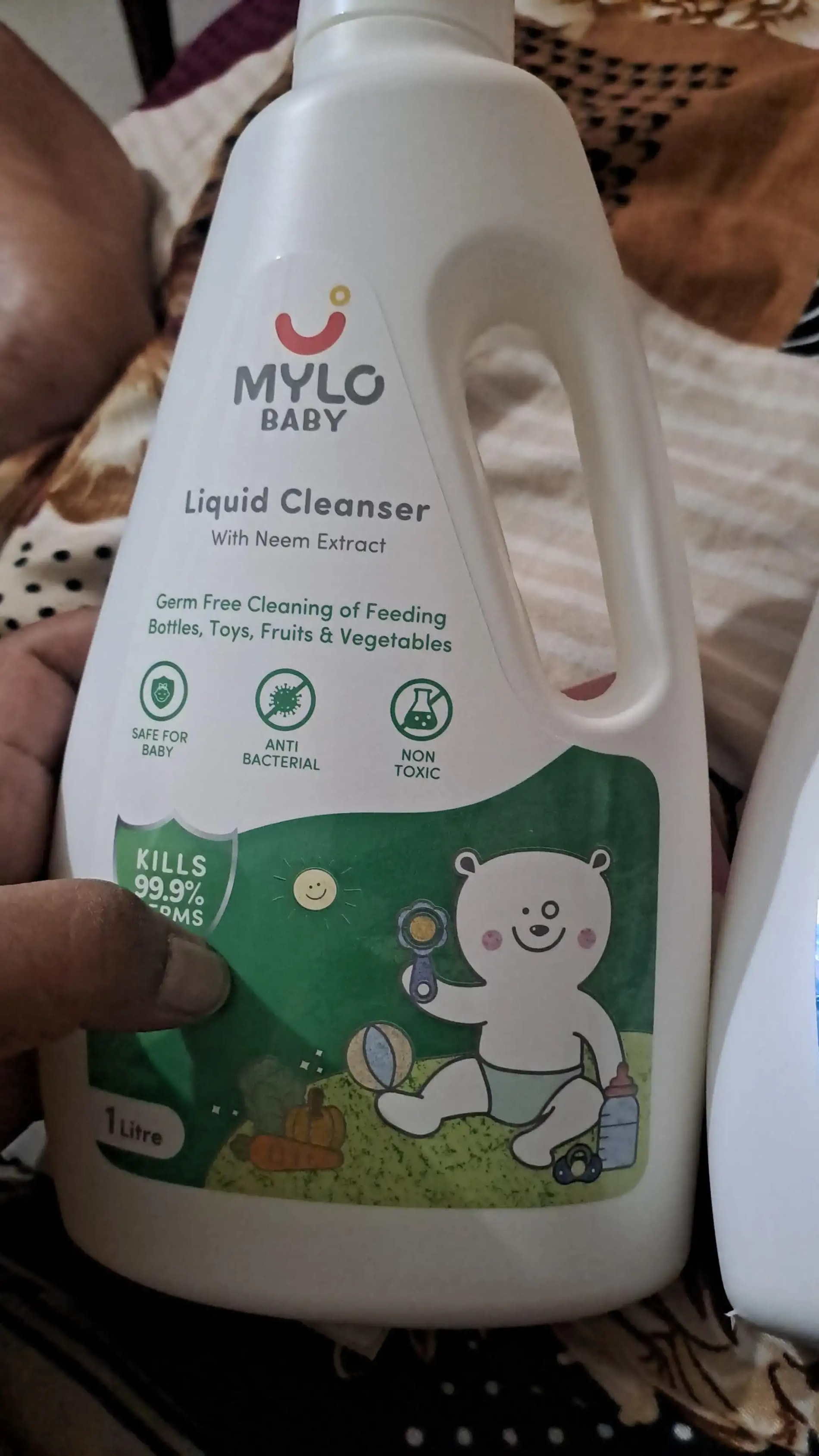 Baby Safe Liquid Cleanser | For Cleaning Feeding Bottles, Toys, Cutlery, Accessories | Kills 99.9% Germs | Pack of 2