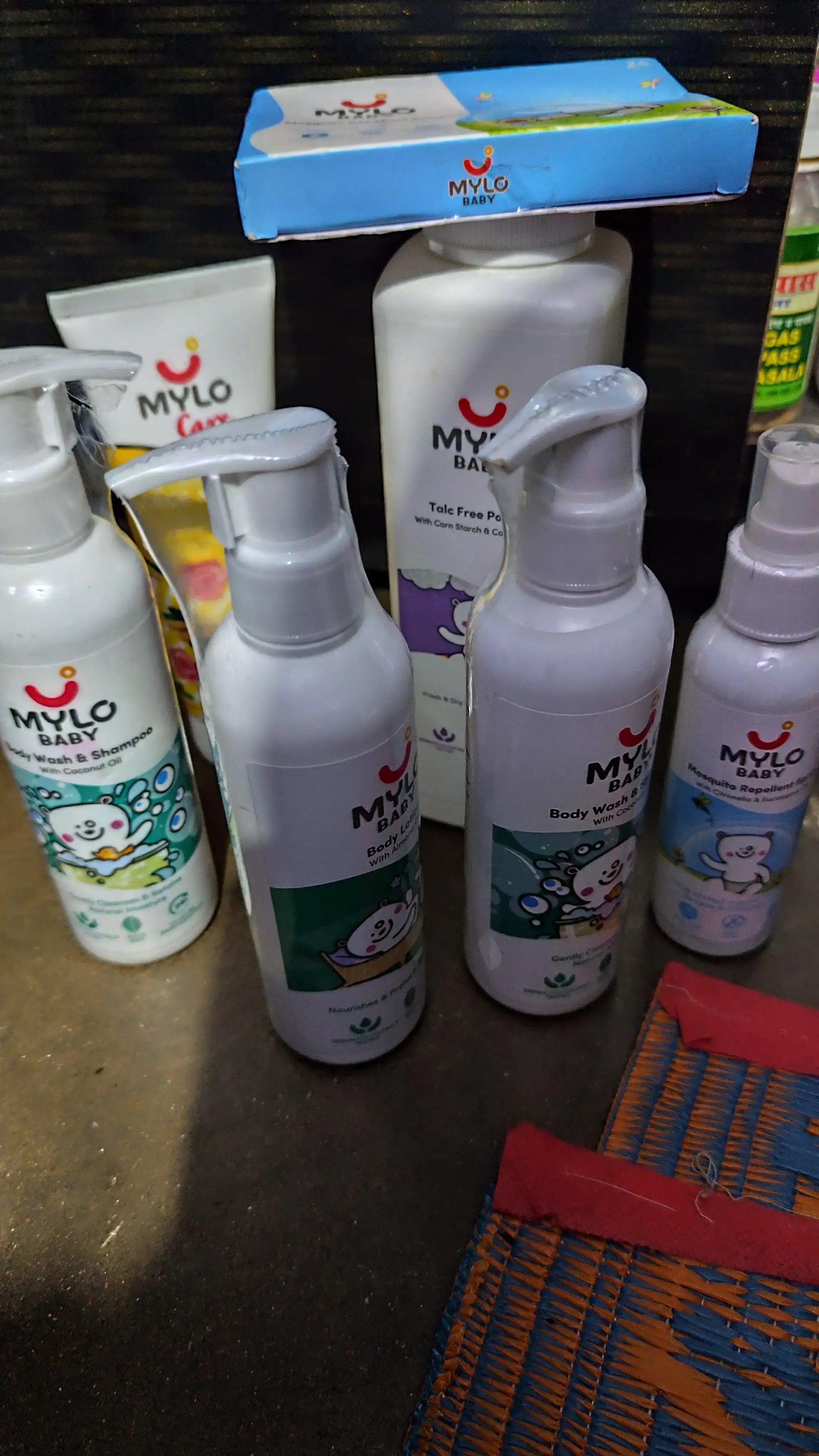 Baby Bath Essentials - Baby Body Wash & Shampoo (200 ml) and Mylo Care Baby Lotion (200 ml) | Tear Free Formulation | 24 Hours Moisturization