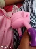 Feels Natural Ultra Soft Fruit & Food Nibbler- Pink | Convenient to Introduce Fruits & Veggies to Baby | Ultra-soft Silicone Mesh for Easy Chewing | Easy One Snap Filling | Helps Relieve Teething Discomfort