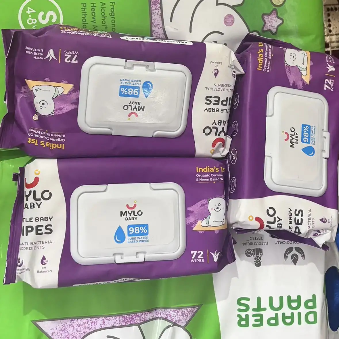 Baby Diaper Pants Small (S) Size 4-8 kgs (42 count) Leak Proof | Lightweight | Rash Free | 12 Hours Protection | ADL Technology (Pack of 1)