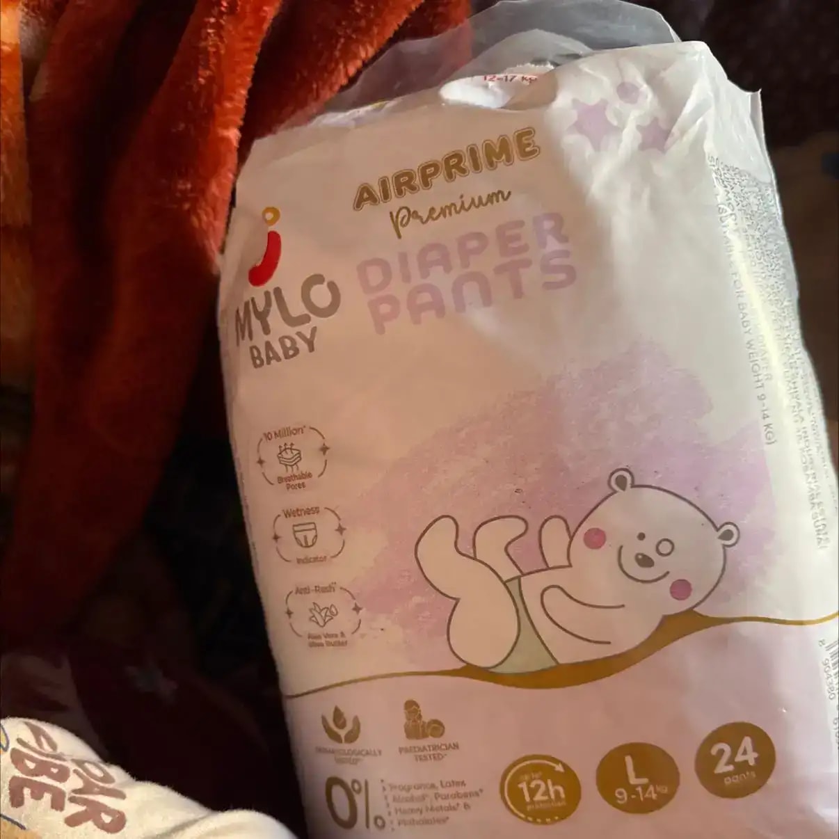 Mylo Airprime™ Premium Diaper Pants with Wetness Indicator - M(8-13 Kgs) - 26 Count