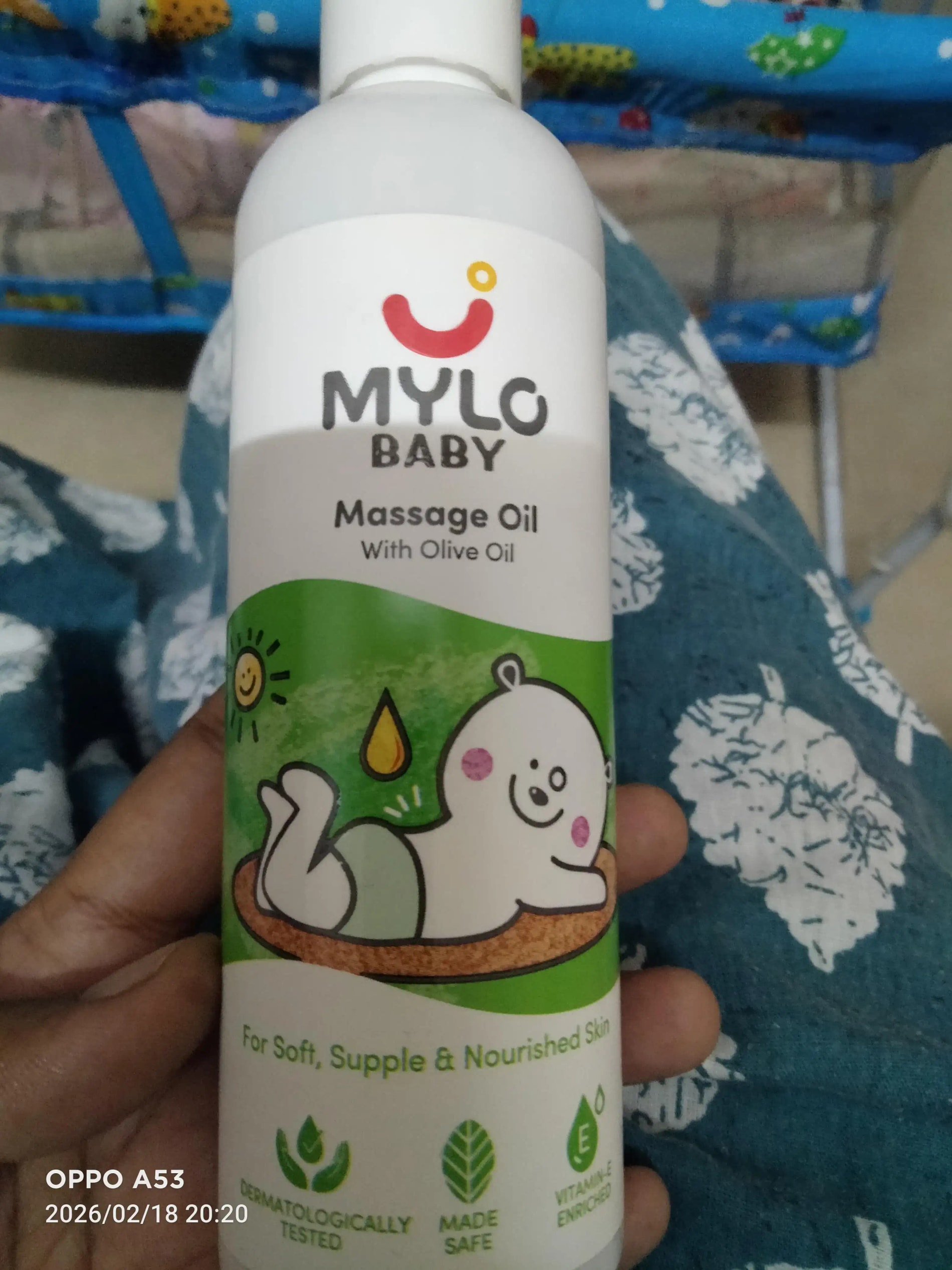 Baby Massage Oil 200ml | Improves Complexion & Skin Tone | Moisturizes & Nourishes Skin | Aids in Sun Protection | Made Safe Certified - Pack of 2