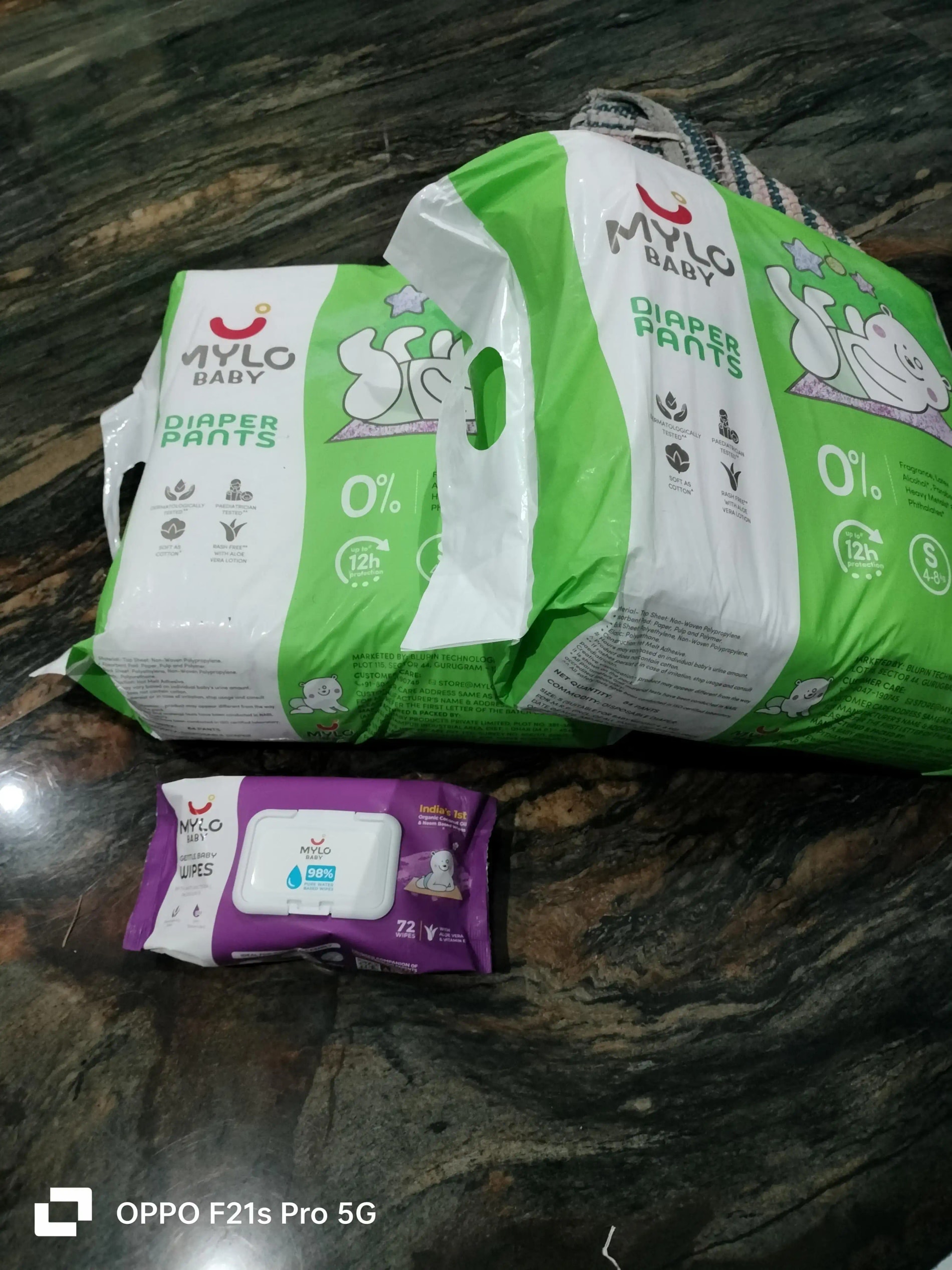 Gentle Baby Wipes with Organic Coconut Oil & Neem With Lid (single pack)