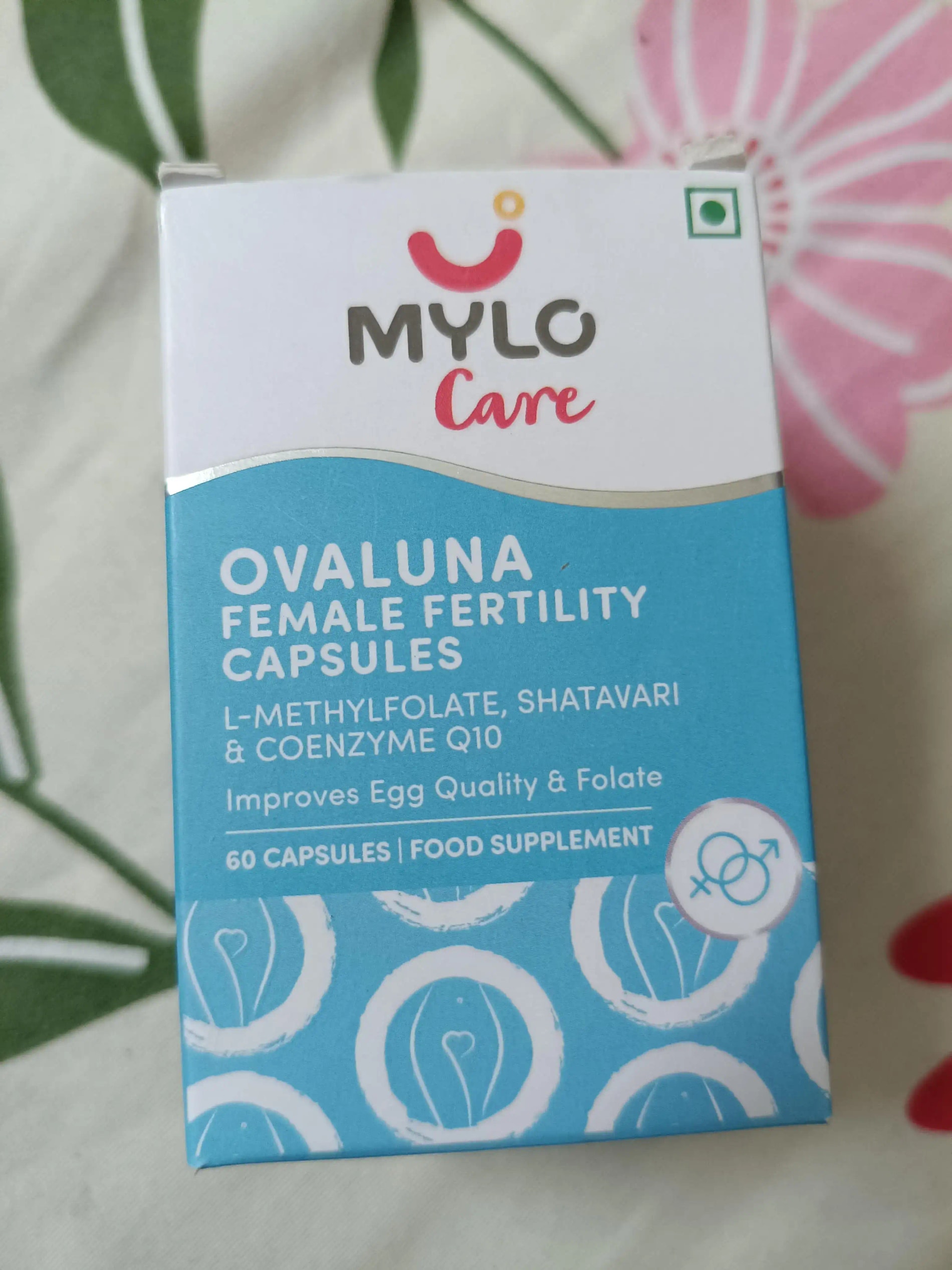 Mylo Ovaluna Conception Fertility Supplements for Women | Prenatal Vitamins | Promote Natural Conception | Improve egg quality, Hormone Balance, Cycle Consistency | Aid Ovulation | 60 Vegetarian Capsules