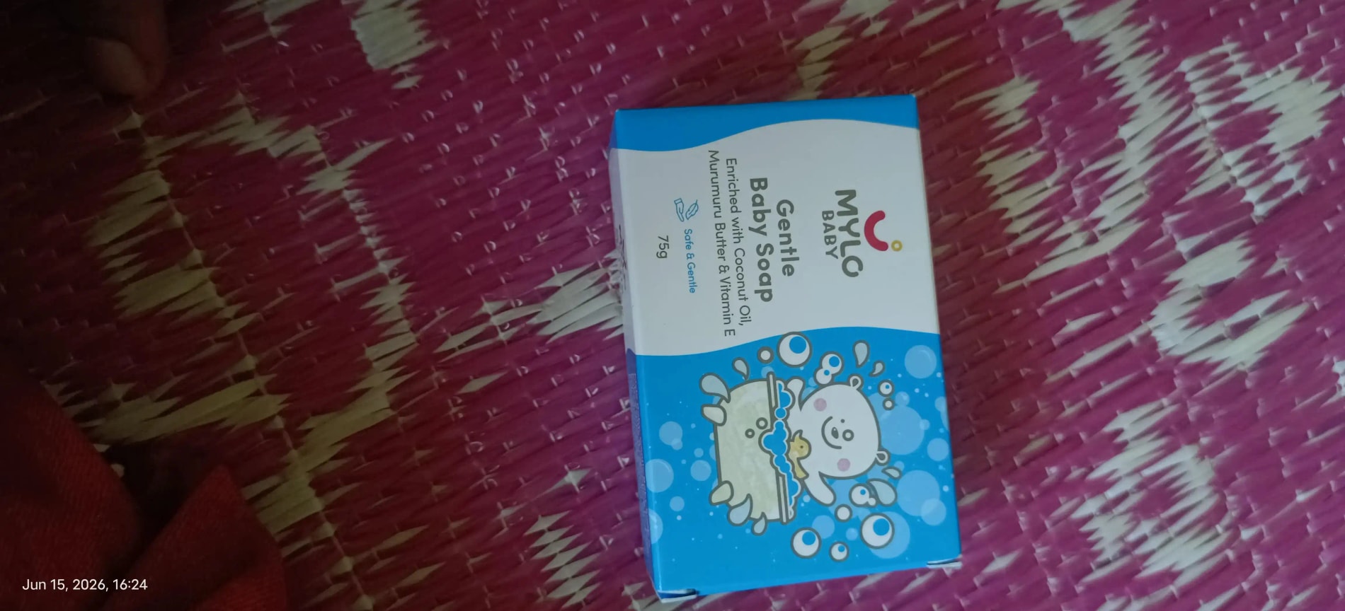 Mylo Baby Soap 75g - For 0-3 years with Vitamin E, Murumuru Butter, Jojoba Oil & Coconut Oil - Pack of 6