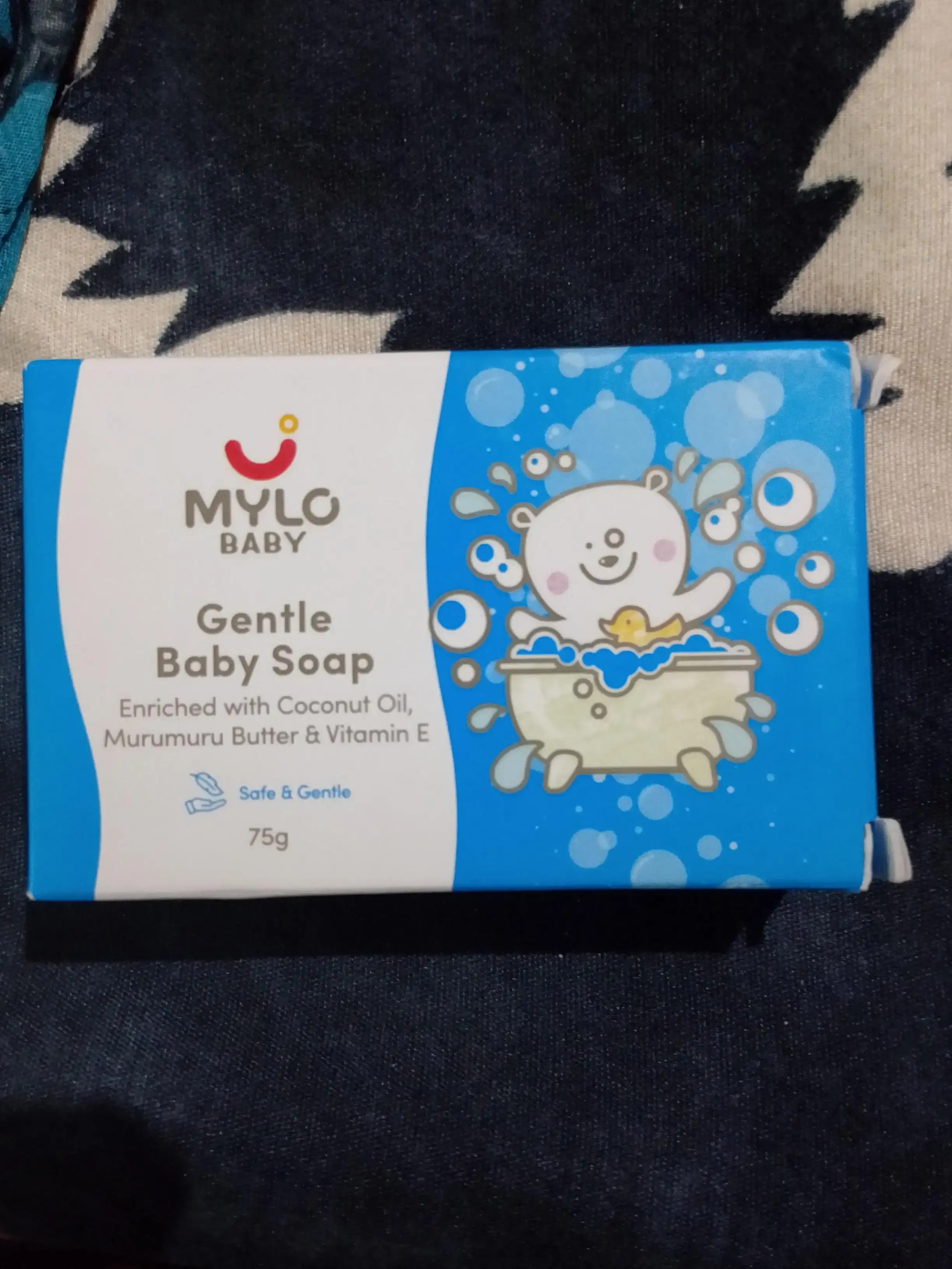 Mylo Baby Soap 75g - For 0-3 years with Vitamin E, Murumuru Butter, Jojoba Oil & Coconut Oil - Pack of 6