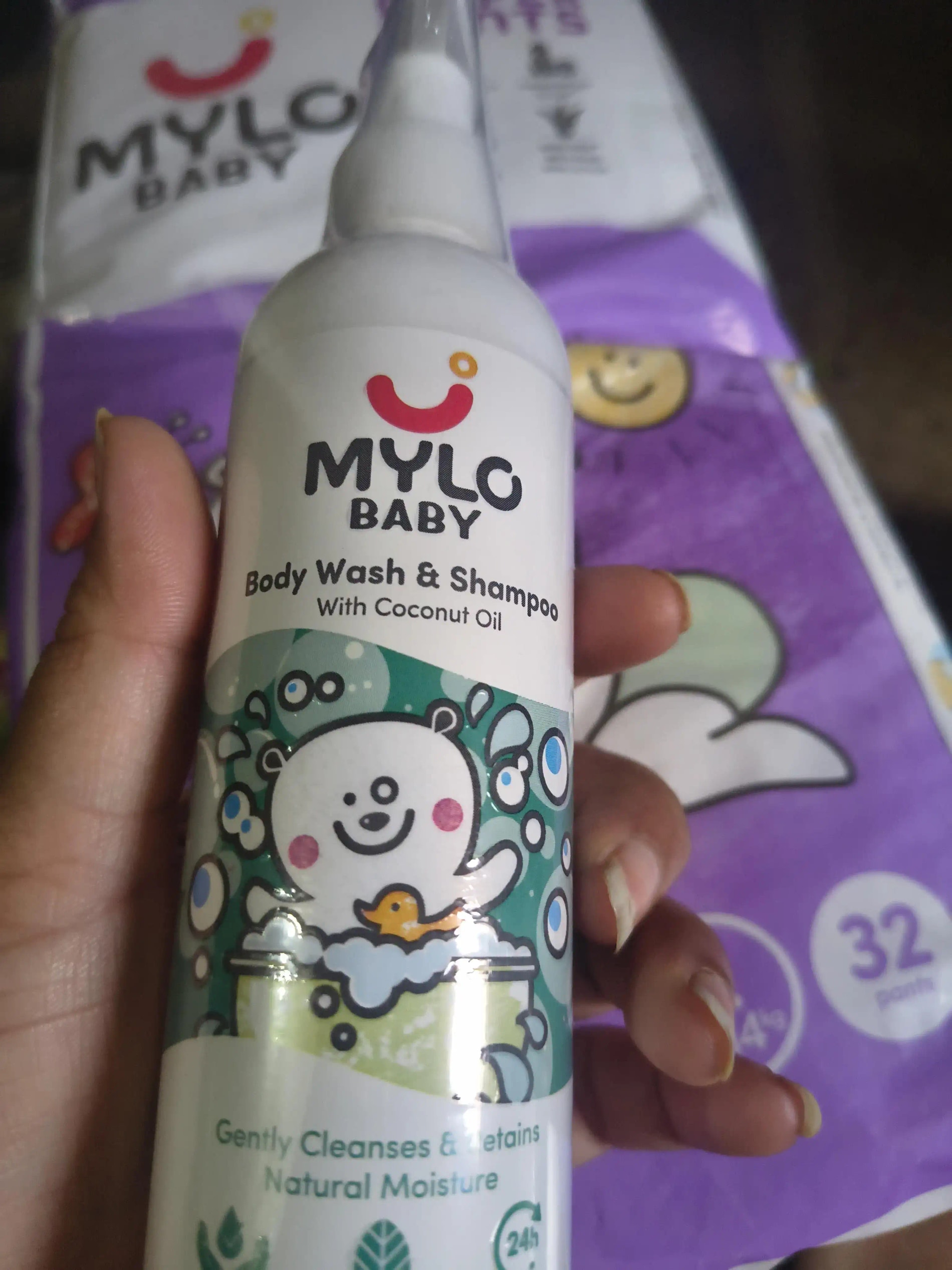 Baby Shampoo and Body Wash | Gentle Cleansing Head-to-Toe | Tear Free Formulation | Retains Natural Moisture | Dermatologically Tested | Made Safe Certified- 200 ml - Pack of 2