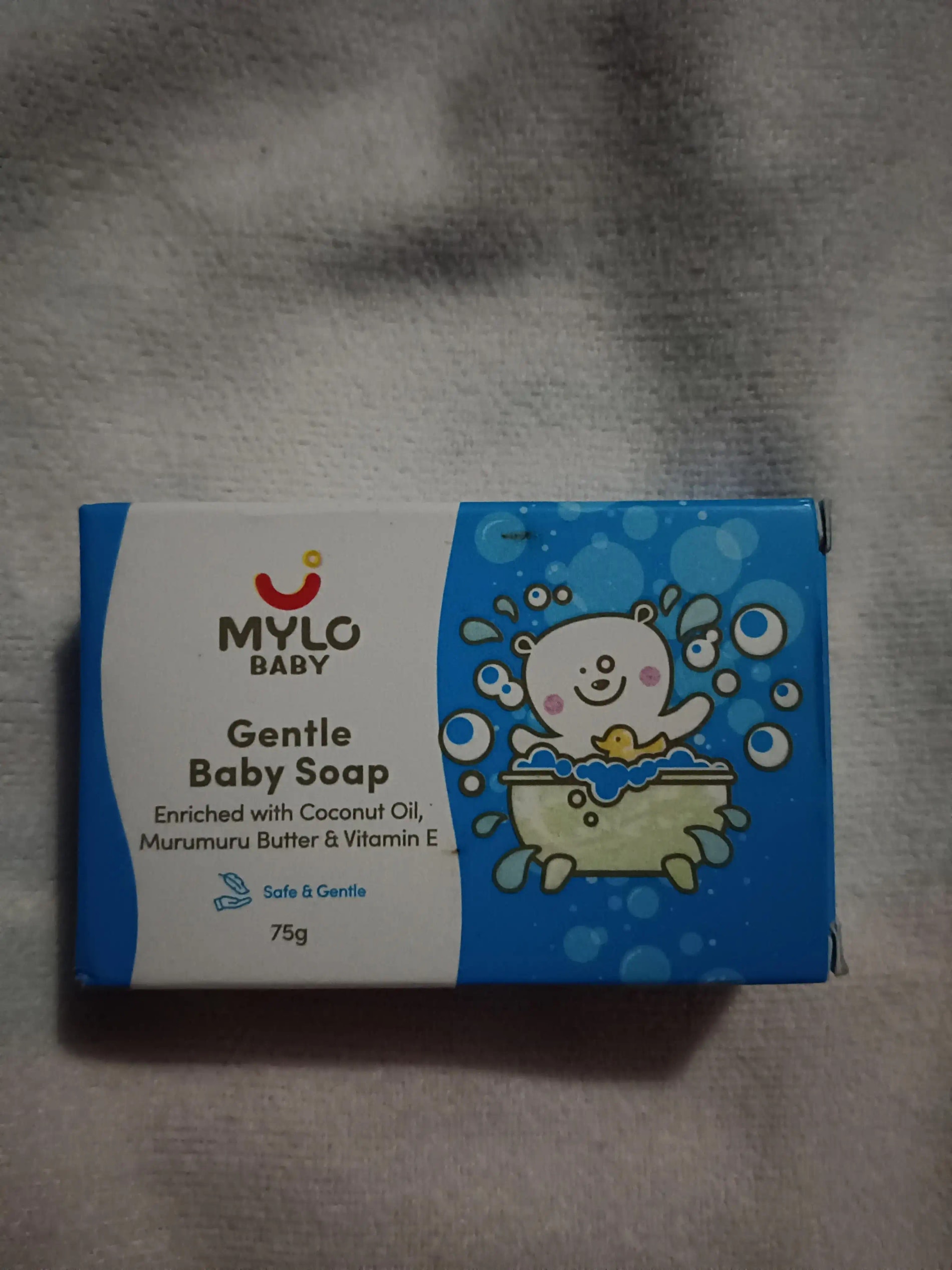 Mylo Baby Soap 75g - For 0-3 years with Vitamin E, Murumuru Butter, Jojoba Oil & Coconut Oil - Pack of 6