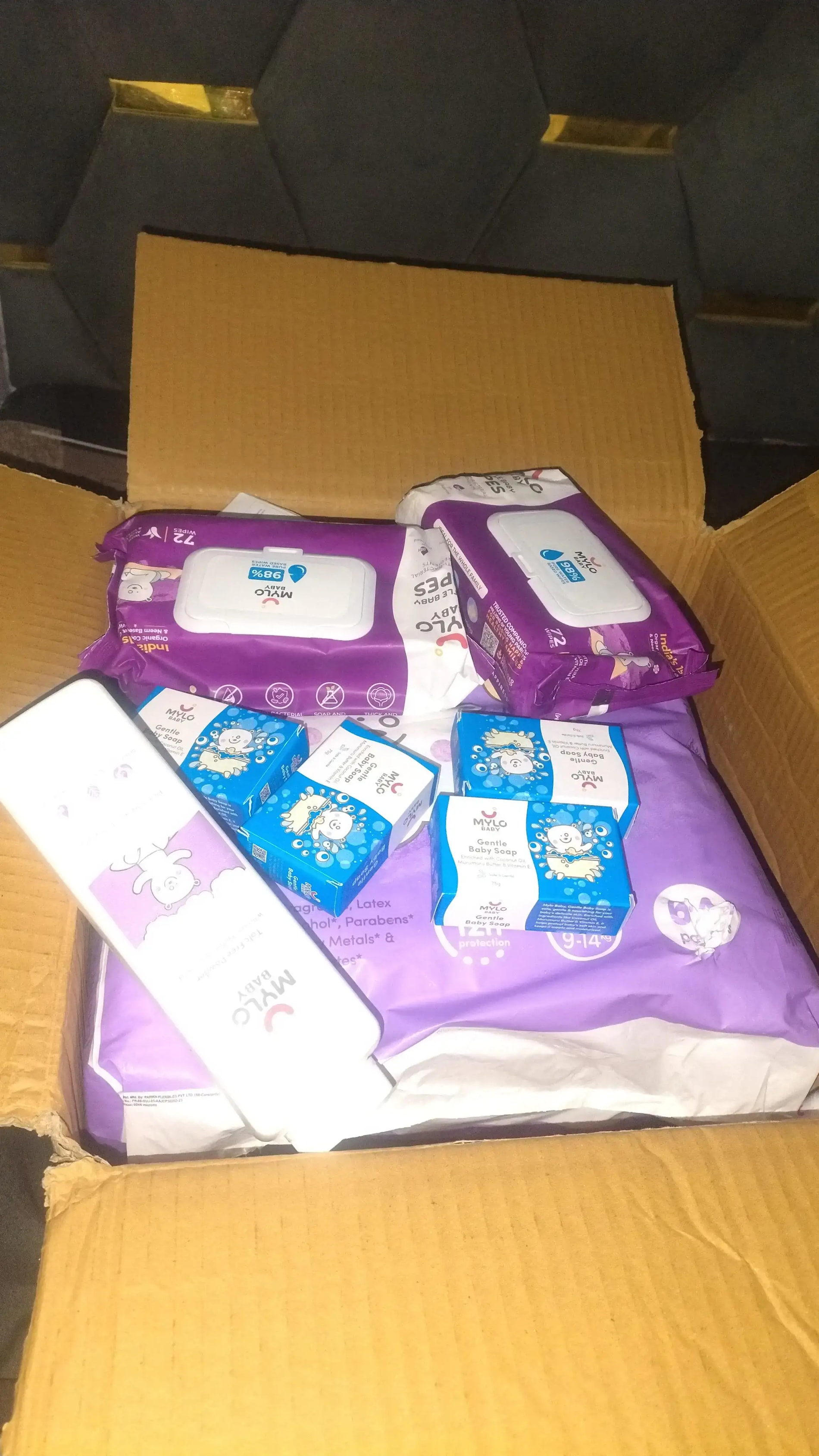 Super Saver Combo - Baby Diaper Pants Medium (M) 7-8 kgs - (76 count) Leak Proof + Extra Virgin Coconut Oil (200ml)