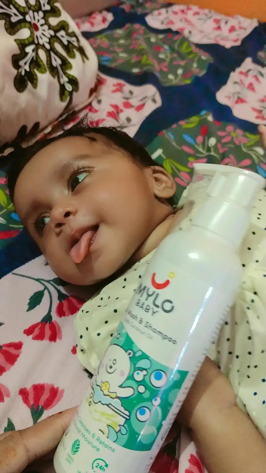 Baby Bath Essentials - Baby Body Wash & Shampoo (200 ml) and Mylo Care Baby Lotion (200 ml) | Tear Free Formulation | 24 Hours Moisturization
