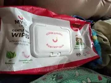 Gentle Baby Wipes With Lid - Organic Coconut Oil, Neem, Aloe Vera and Vitamin E | 98% Pure Water | Dermatologically Tested (Pack of 3) - 72 Wipes Per Pack