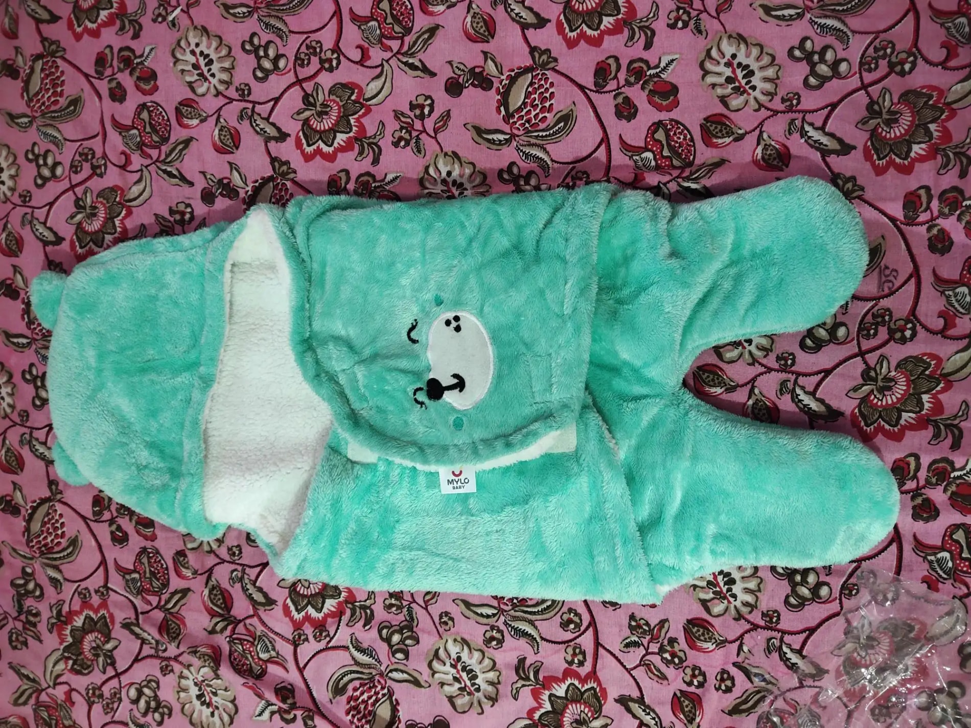 Baby Wrapper for New Born | Baby Swaddling Wrapper | 4-in-1 All Season AC Blanket cum Sleeping Bag for Baby 0-6 Months - Light Pink & Mint Green