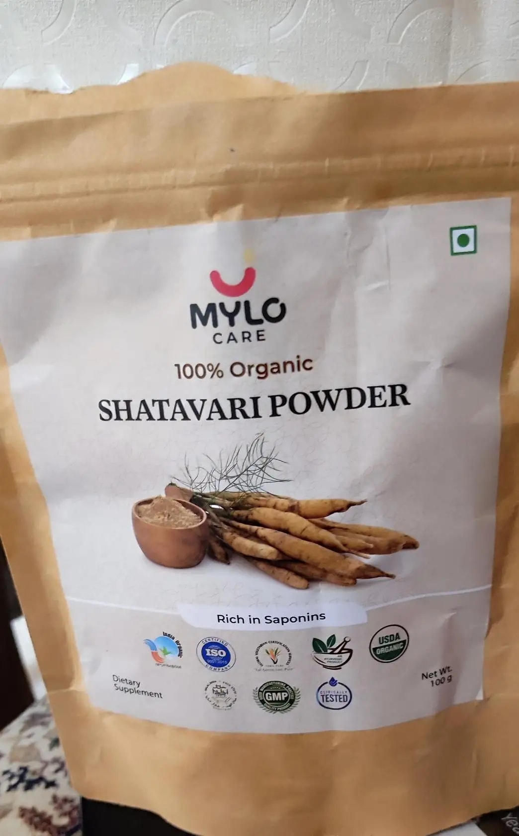 Shatavari Powder for Women | Improves Lactation | Promotes Hormonal Balance | Relieves Stress & Anxiety | Clinically Tested - 100 gm