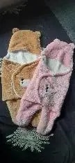 Baby Wrapper for New Born | Baby Swaddling Wrapper | 4-in-1 All Season AC Blanket cum Sleeping Bag for Baby 0-6 Months - Light Pink & Mint Green