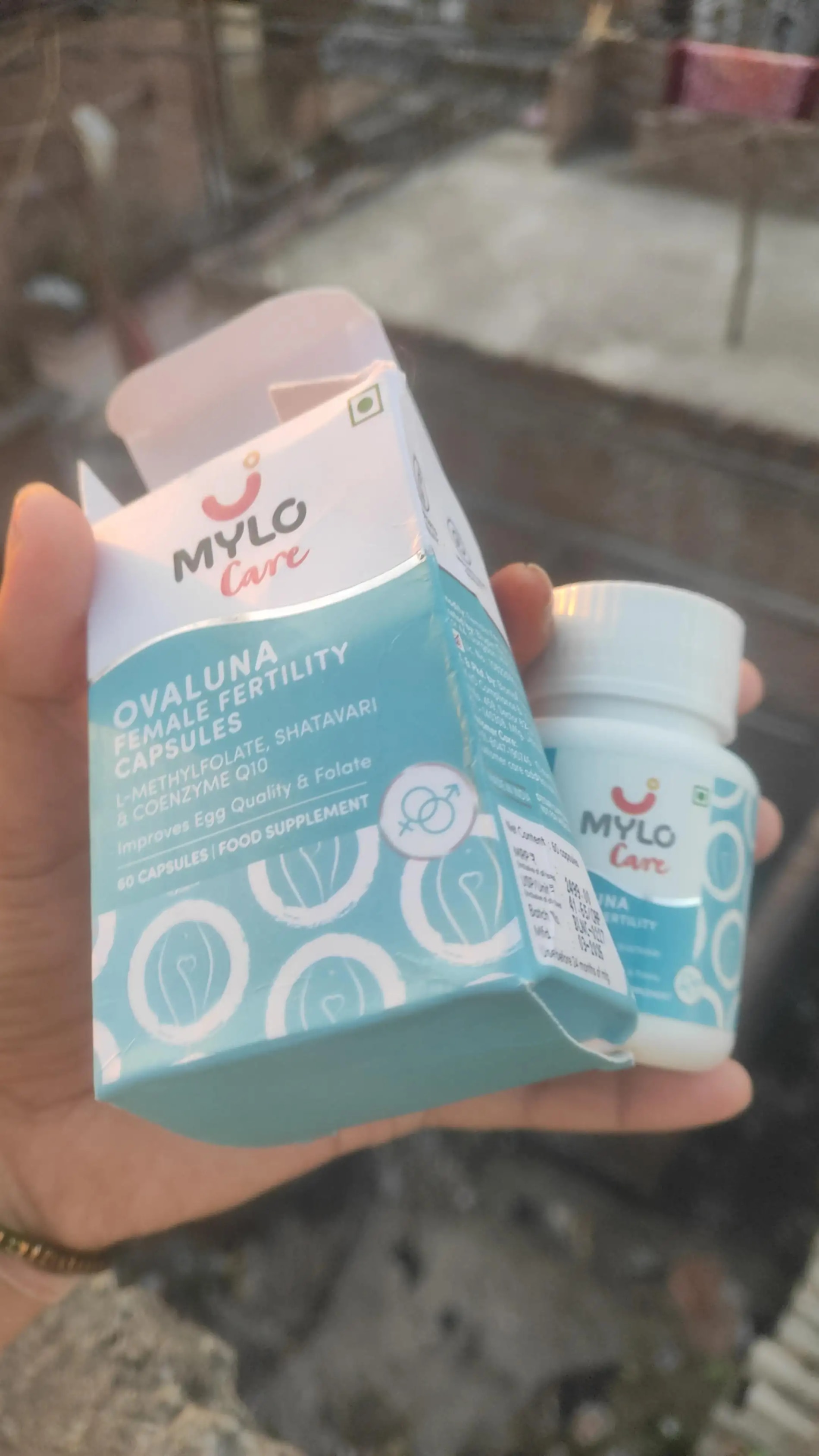 Mylo Ovaluna Conception Fertility Supplements for Women | Prenatal Vitamins | Promote Natural Conception | Improve egg quality, Hormone Balance, Cycle Consistency | Aid Ovulation | 60 Vegetarian Capsules