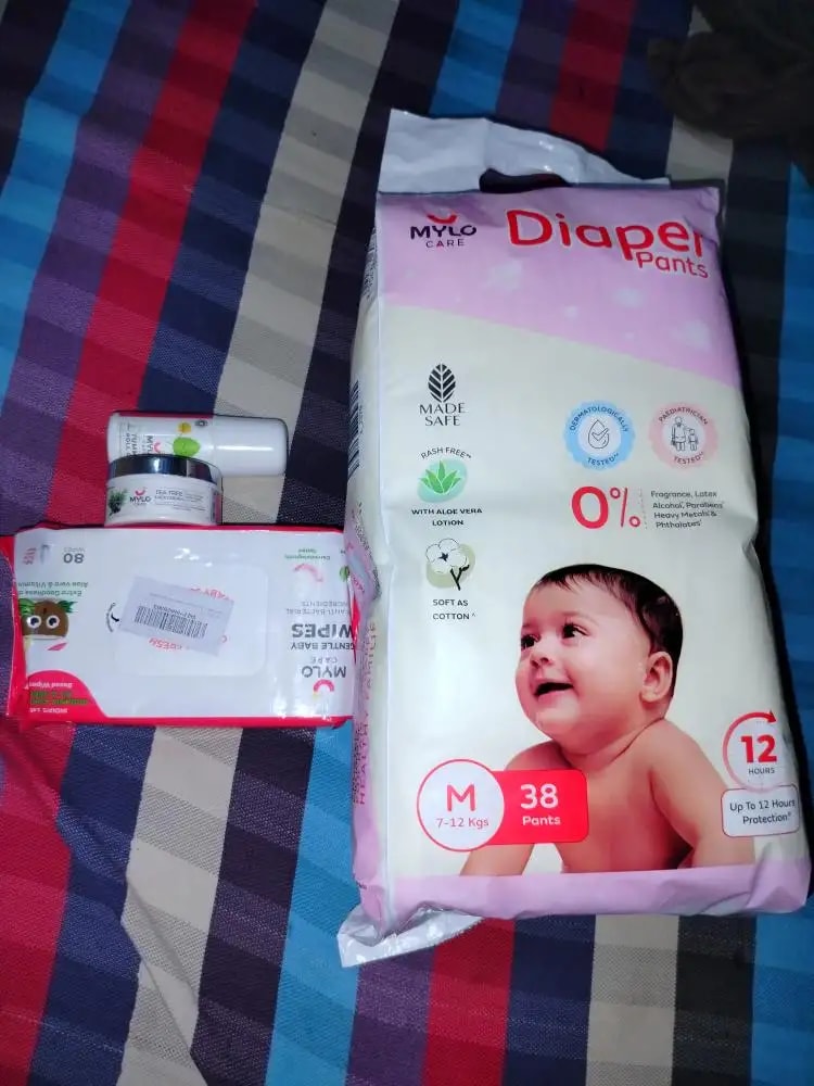 Baby Diaper Pants Small (S) Size 4-8 kgs (42 count) Leak Proof | Lightweight | Rash Free | 12 Hours Protection | ADL Technology (Pack of 1)