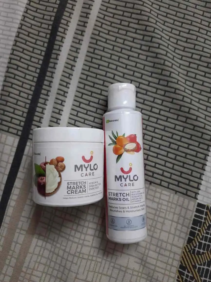 Stretch Marks Kit - Removes Scars | Made with Natural Ingredients | Tightens Skin - (Stretch Mark Oil - 100 ml, Stretch Marks Cream - 100ml)