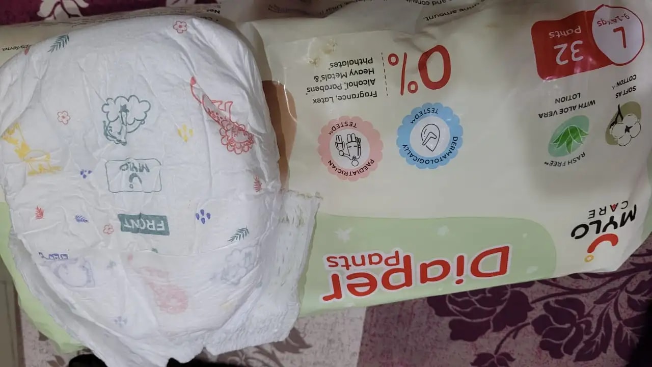 Baby Diaper Pants Small (S) Size 4-8 kgs (42 count) Leak Proof | Lightweight | Rash Free | 12 Hours Protection | ADL Technology (Pack of 1)
