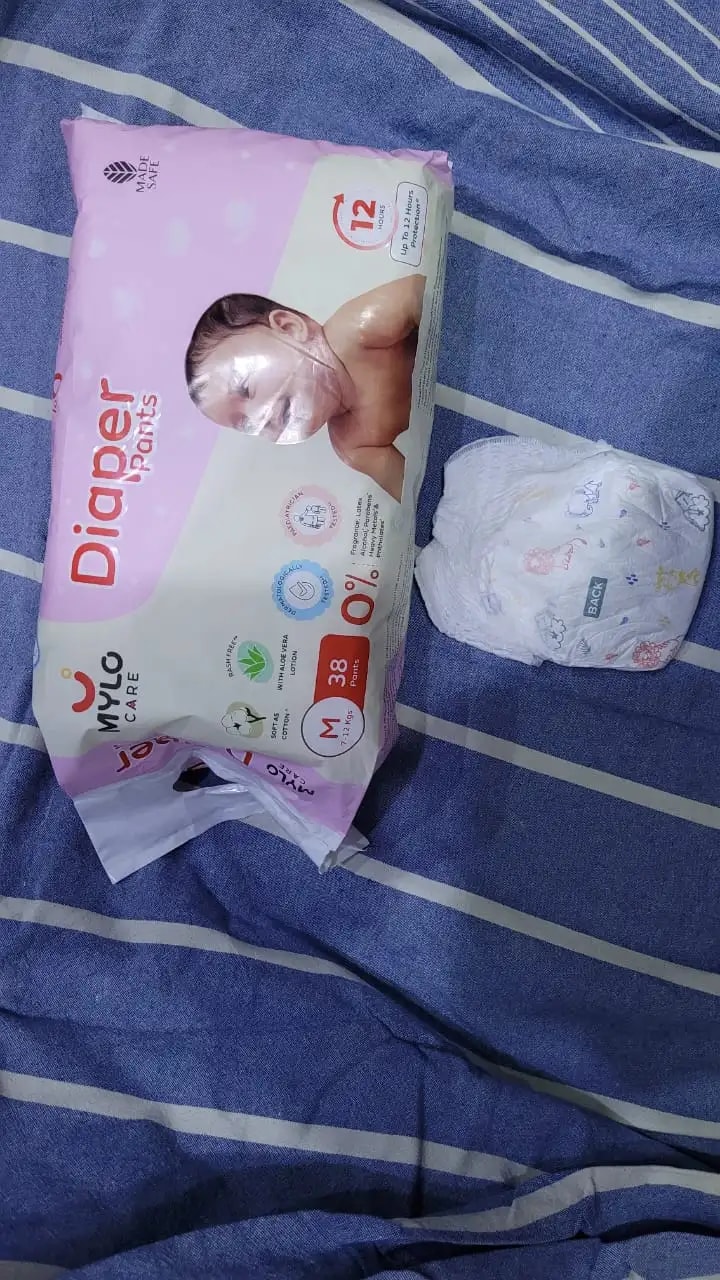Baby Diaper Pants Small (S) Size 4-8 kgs (42 count) Leak Proof | Lightweight | Rash Free | 12 Hours Protection | ADL Technology (Pack of 1)