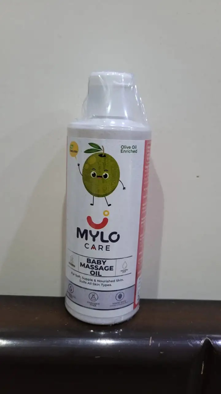 Baby Massage Oil 200ml | Improves Complexion & Skin Tone | Moisturizes & Nourishes Skin | Aids in Sun Protection | Made Safe Certified - Pack of 2