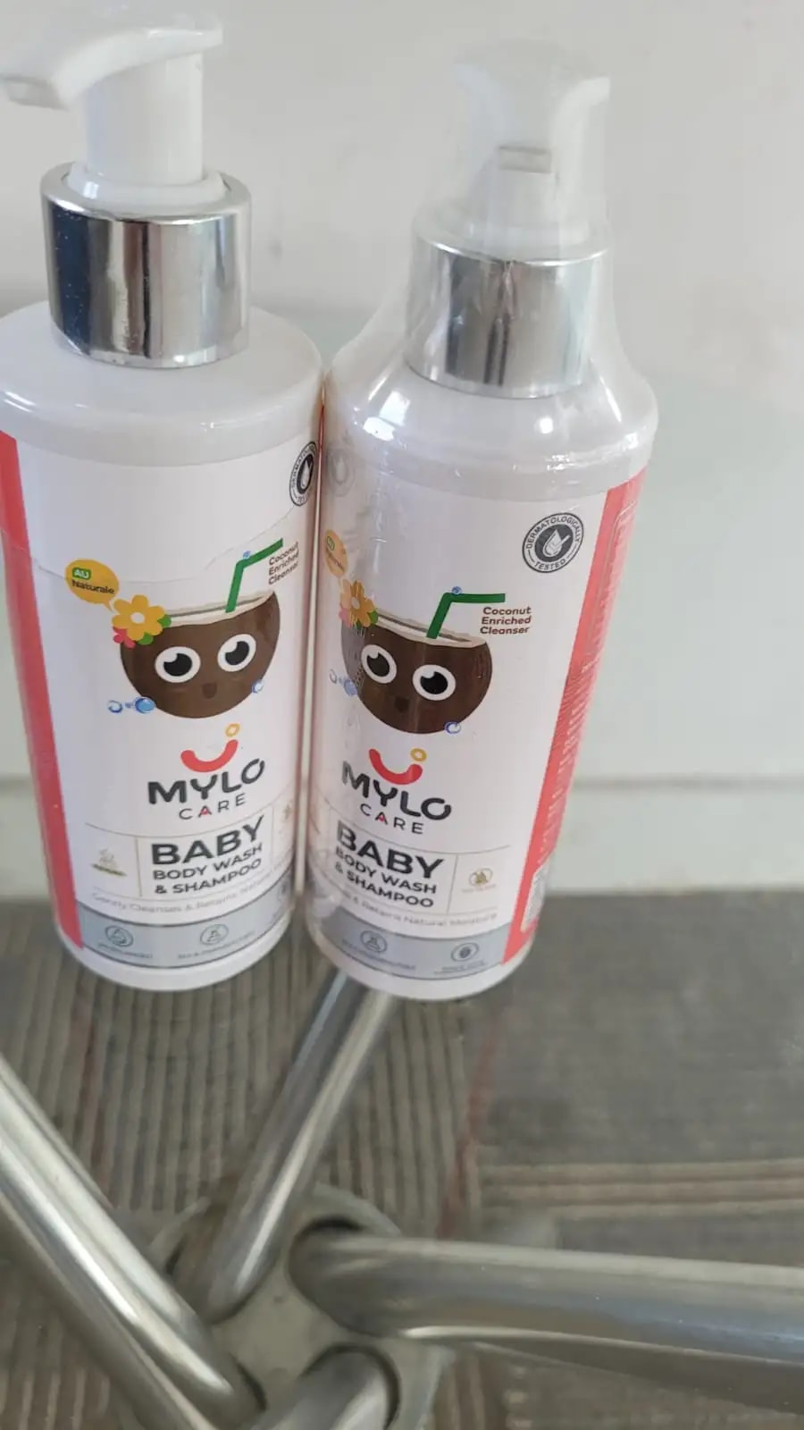 Baby Shampoo and Body Wash | Gentle Cleansing Head-to-Toe | Tear Free Formulation | Retains Natural Moisture | Dermatologically Tested | Made Safe Certified- 200 ml - Pack of 2