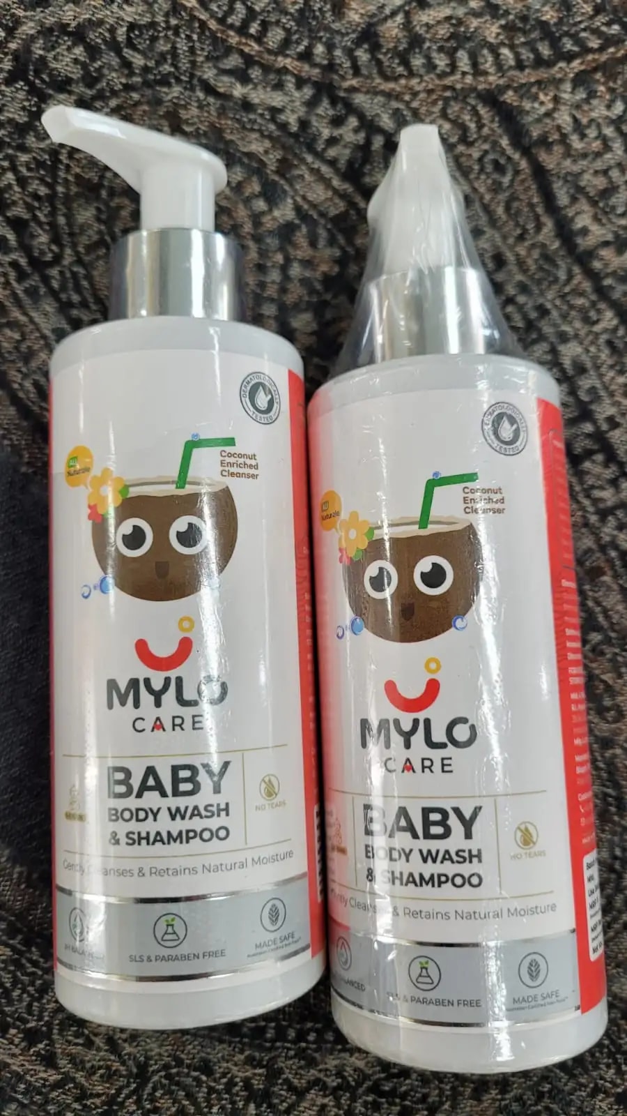 Baby Shampoo and Body Wash | Gentle Cleansing Head-to-Toe | Tear Free Formulation | Retains Natural Moisture | Dermatologically Tested | Made Safe Certified- 200 ml - Pack of 2