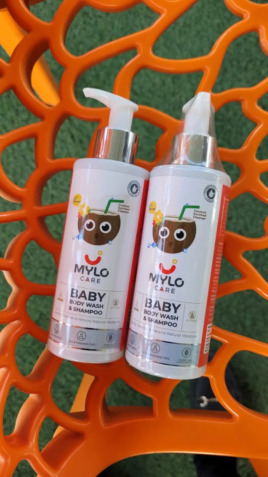 Baby Shampoo and Body Wash | Gentle Cleansing Head-to-Toe | Tear Free Formulation | Retains Natural Moisture | Dermatologically Tested | Made Safe Certified- 200 ml - Pack of 2