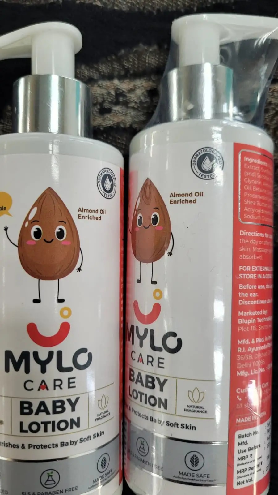 Baby Lotion for Kids | Made Safe Certified | Dermatologically Tested | Long Lasting 24 Hours Moisturisation | Soothes Dryness - 200 ml