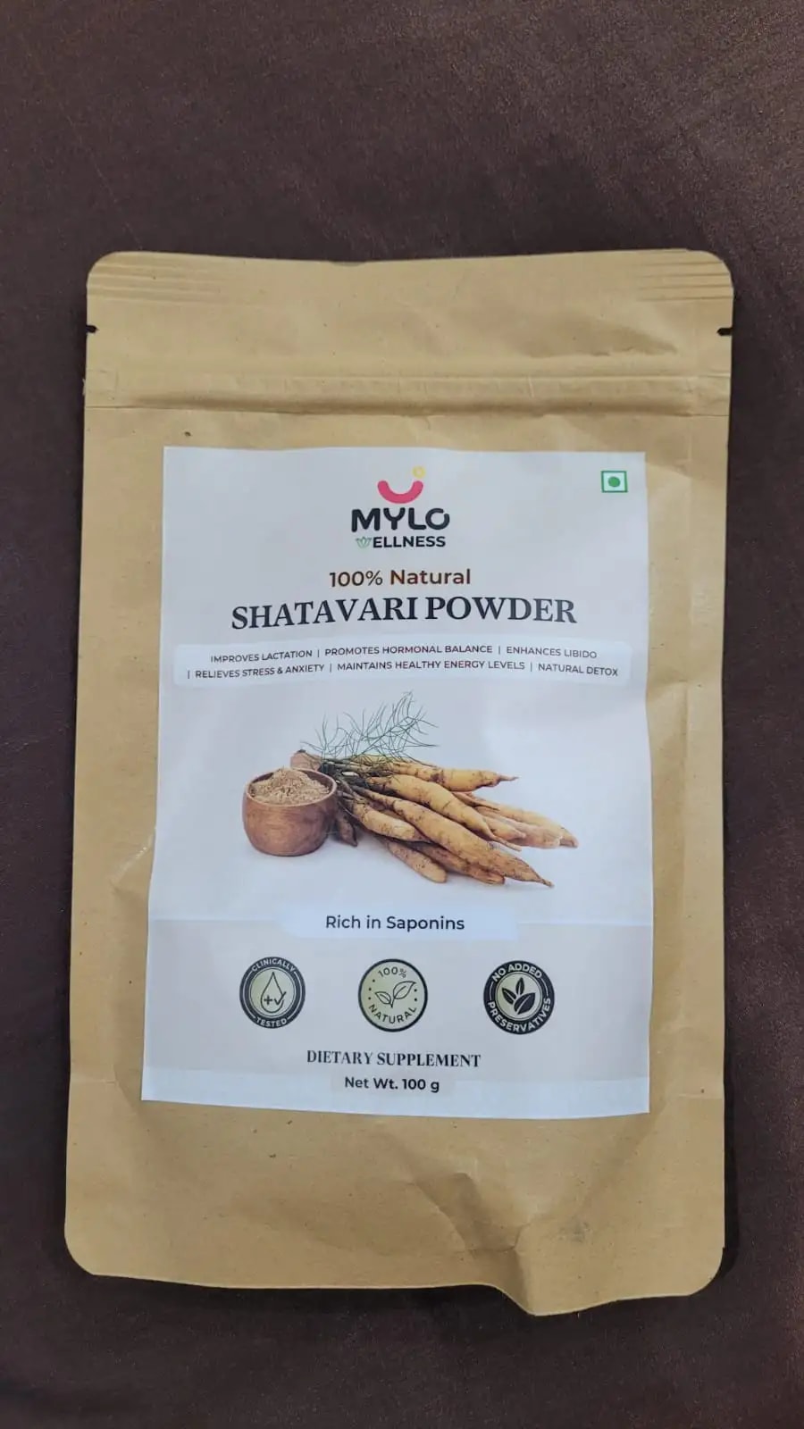 Shatavari Powder for Women | Improves Lactation | Promotes Hormonal Balance | Relieves Stress & Anxiety | Clinically Tested - 100 gm