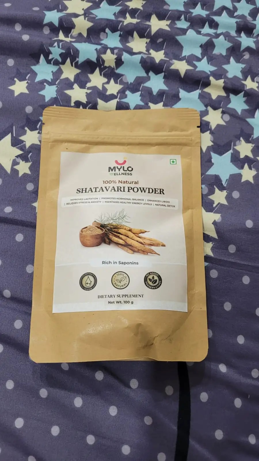 Shatavari Powder for Women | Improves Lactation | Promotes Hormonal Balance | Relieves Stress & Anxiety | Clinically Tested - 100 gm