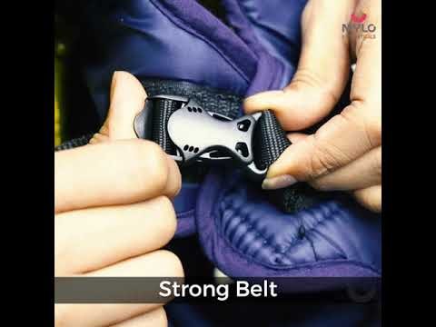 Baby Carrier with Head Support & Adjustable Buckle Straps (6 - 15 Months) - Red