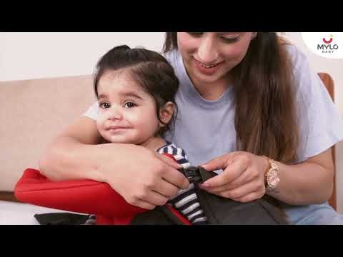 Riviera Premium Baby Carrier Bag for 0 to 3 Year Baby with 6 Comfortable Carrying Positions | Premium Fabric | Wider Waist Belt | Ergonomic Hip Seat - Grey
