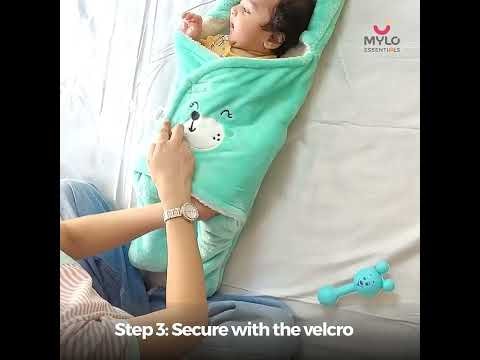 Baby Wrapper for New Born | Baby Swaddling Wrapper | 4-in-1 All Season AC Blanket cum Sleeping Bag for Baby 0-6 Months - Light Pink & Mint Green
