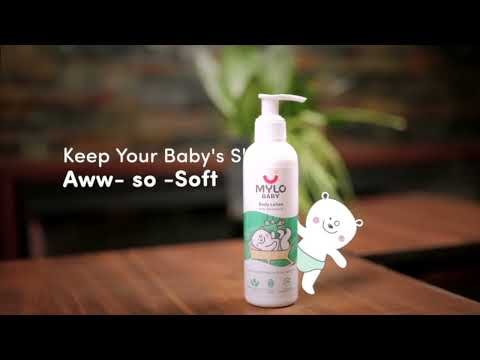 Baby Bath Essentials - Baby Body Wash & Shampoo (200 ml) and Mylo Care Baby Lotion (200 ml) | Tear Free Formulation | 24 Hours Moisturization