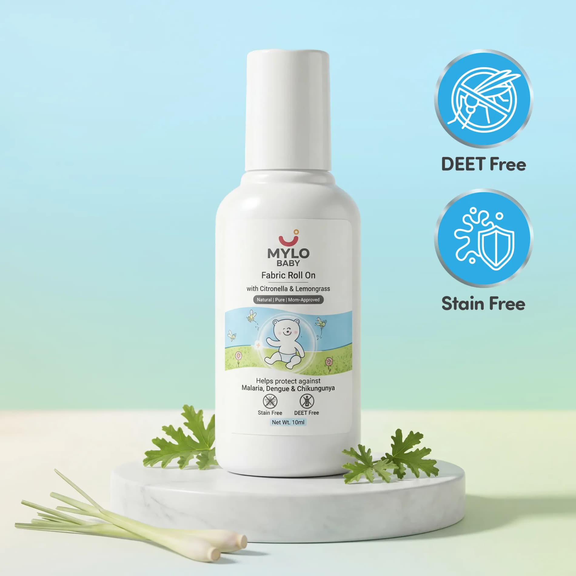 Mylo Baby Mosquito Repellent Fabric Roll-On (10ml)