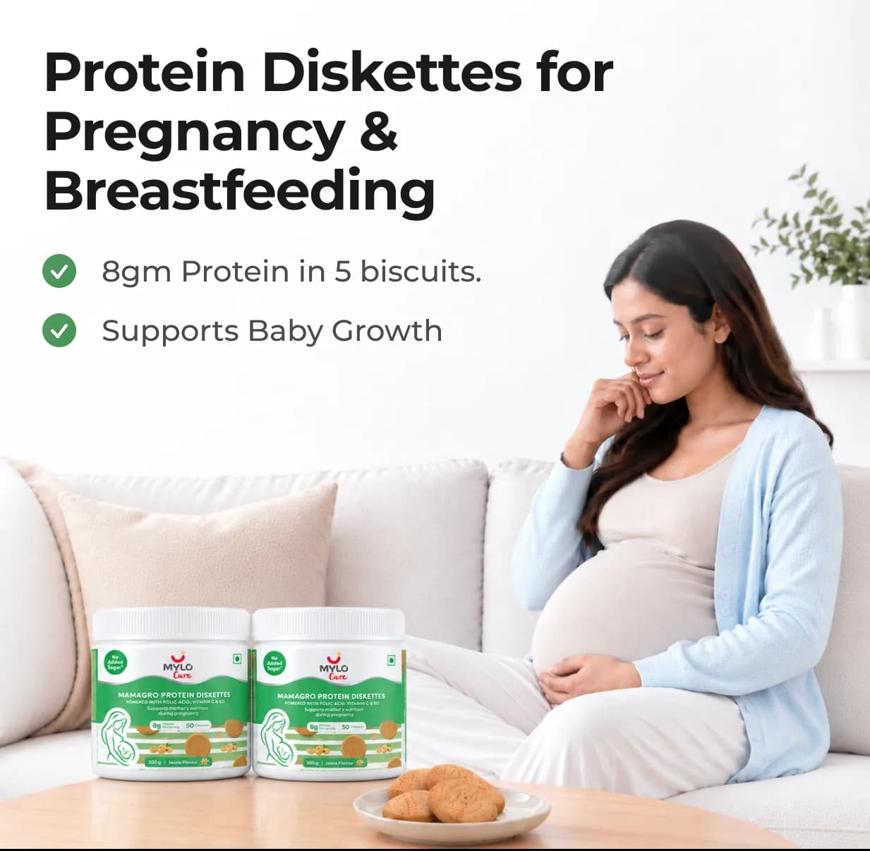 MamaGro™ Protein Diskettes - 500gm - Vanilla