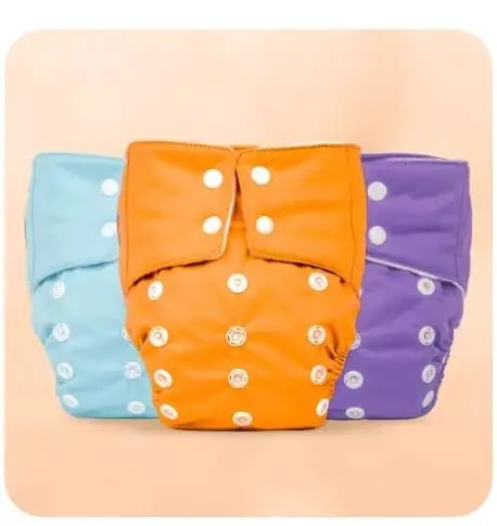 Adjustable Washable & Reusable Cloth Diaper With Dry Feel, Absorbent Insert Pad (3M-3Y) | Oeko-Tex Certified | Prevents Rashes - Assorted Colors - Pack of 4