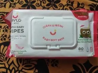 Gentle Baby Wipes With Lid - Organic Coconut Oil, Neem, Aloe Vera and Vitamin E | 98% Pure Water | Dermatologically Tested (Pack of 3) - 72 Wipes Per Pack