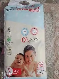 Baby Diaper Pants Small (S) Size 4-8 kgs (42 count) Leak Proof | Lightweight | Rash Free | 12 Hours Protection | ADL Technology (Pack of 1)