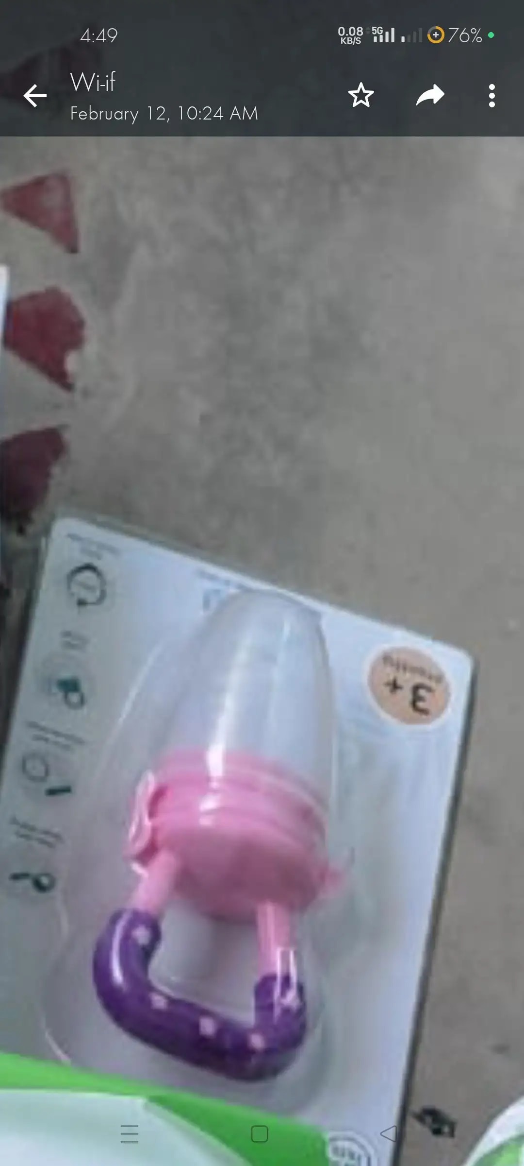 Feels Natural Ultra Soft Fruit & Food Nibbler- Pink | Convenient to Introduce Fruits & Veggies to Baby | Ultra-soft Silicone Mesh for Easy Chewing | Easy One Snap Filling | Helps Relieve Teething Discomfort