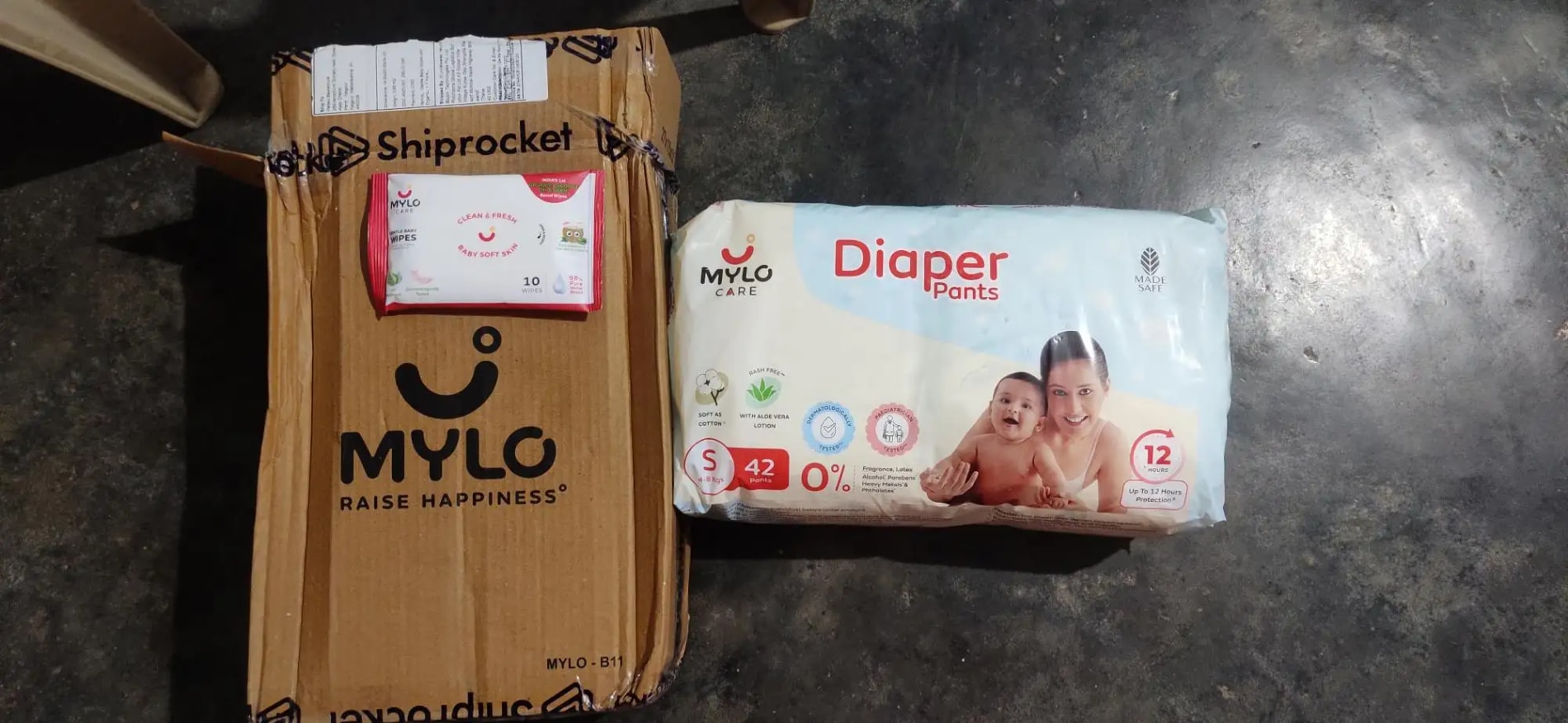 Baby Diaper Pants Small (S) Size 4-8 kgs (42 count) Leak Proof | Lightweight | Rash Free | 12 Hours Protection | ADL Technology (Pack of 1)
