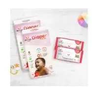 Super Saver Combo - Baby Diaper Pants Medium (M) 7-8 kgs - (76 count) Leak Proof + Extra Virgin Coconut Oil (200ml)