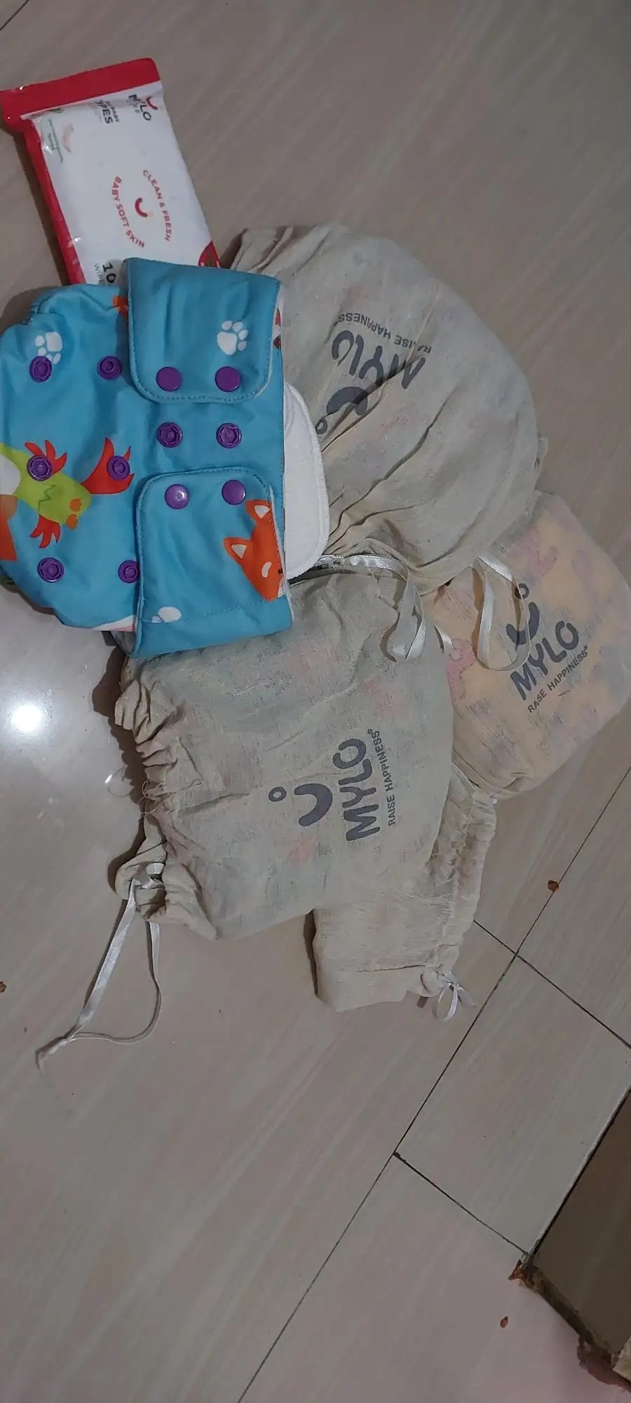 Adjustable Washable & Reusable Cloth Diaper With Absorbent Insert Pad (3M-3Y) | Oeko-Tex Certified | Prevents Rashes - Rainbow & Jungle - Pack of 2